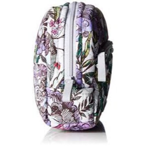 NWT Vera Bradley Iconic Medium Cosmetic Bag Lavender Meadow Floral Print NEW - Picture 2 of 10